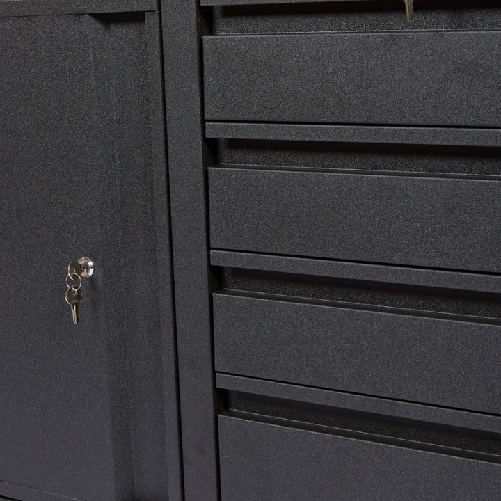 Servante d'Atelier 4 Tiroirs + 1 Armoire 1 porte sur roues Hauteur 81cm FEROCE