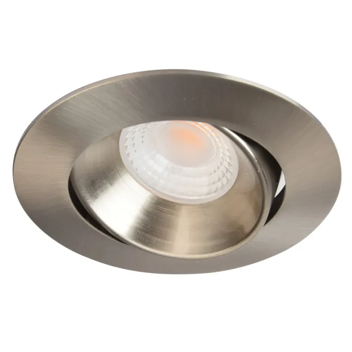 Spot à encastrer Orientable Variable 7W LED COB Aluminium brossé CREALYS