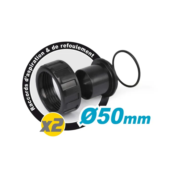 Pompe Filtration Piscine hors sol et enterrée 1100W - 22m³/h Auto amorçante KORMAN