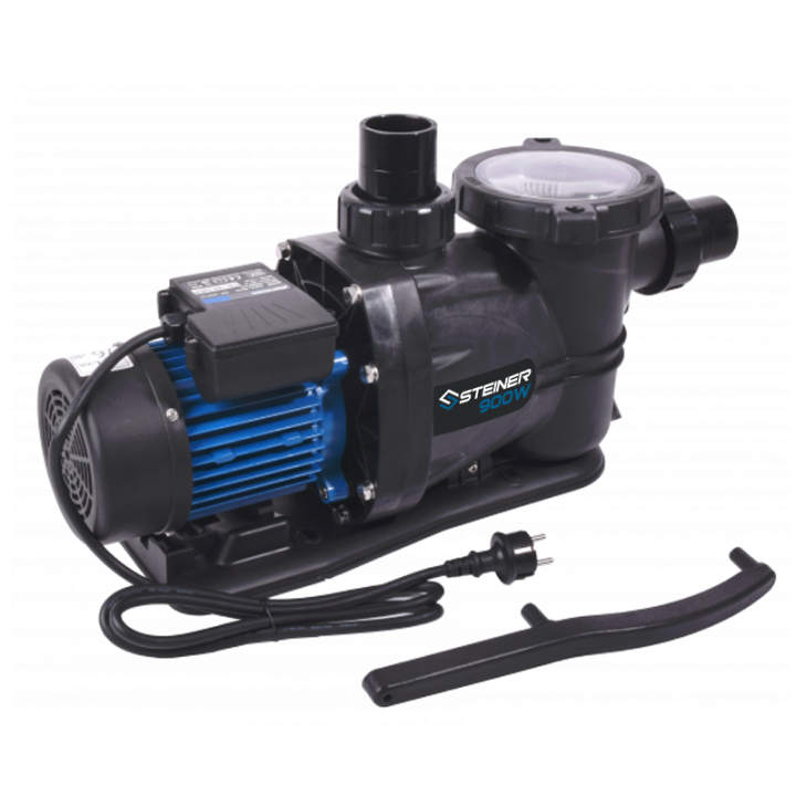 Pompe Filtration Piscine Hors Sol et Enterrée 900W 20m³/h Auto Amorçante STEINER