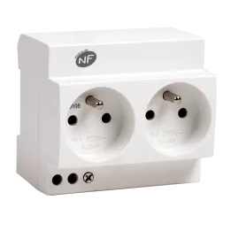 Double prise modulaire 2P+T 16A - 230V NALTO