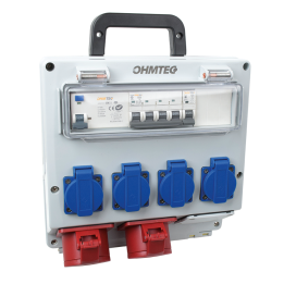 Coffret d'atelier mural monophasé et triphasé OHMTEC