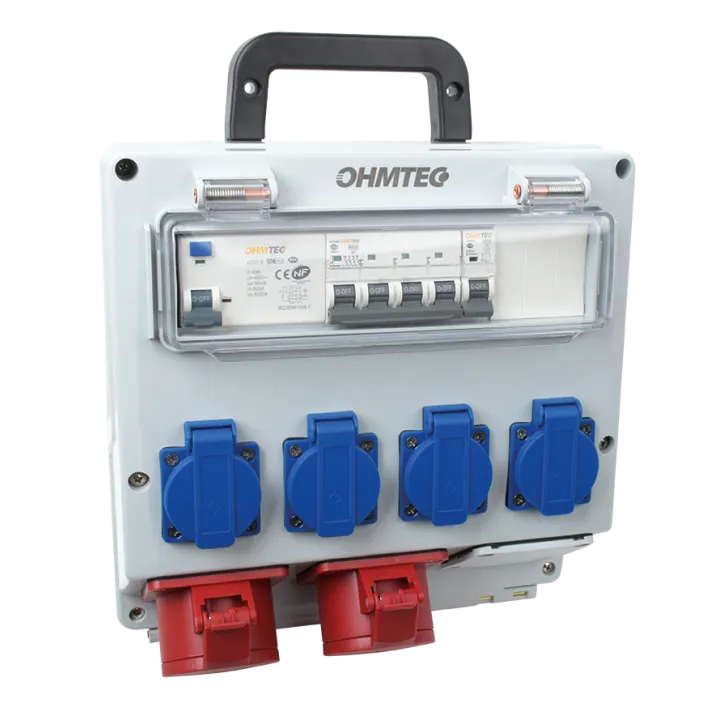 Coffret d'atelier mural monophasé et triphasé OHMTEC