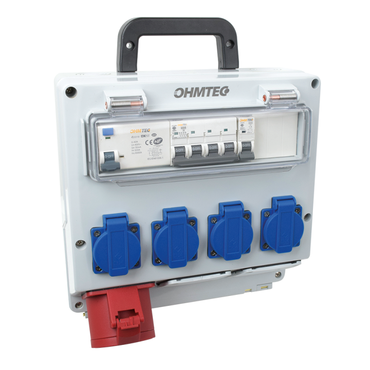 Coffret d'atelier mural monophasé et triphasé OHMTEC