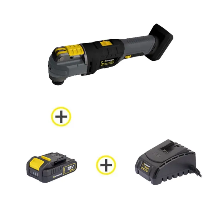 Pack Outil multifonction sans fil 18V Li-ion STEINER + Batterie + Chargeur