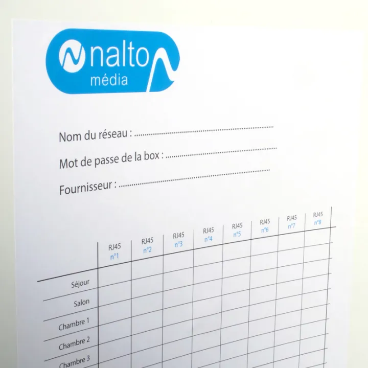 Coffret de Communication TEL/TV WIFI/ADSL avec 4 connecteurs RJ45 - GRADE2 NALTO