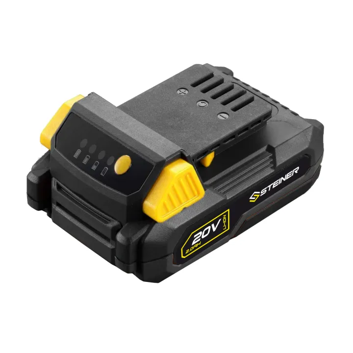 Coupe Bordure Sans Fil 20V + 2 Batteries Li-ion 2AH + Chargeur Rapide STEINER
