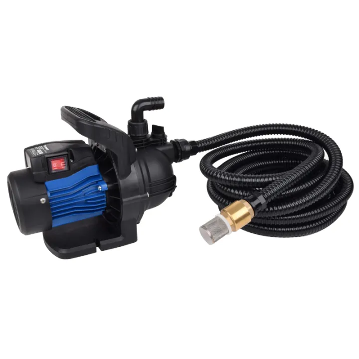 Pompe de surface 800W + Kit d'aspiration 7m Ø25mm crépine laiton STEINER