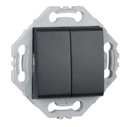 Double Poussoir + Support Anthracite NOANE