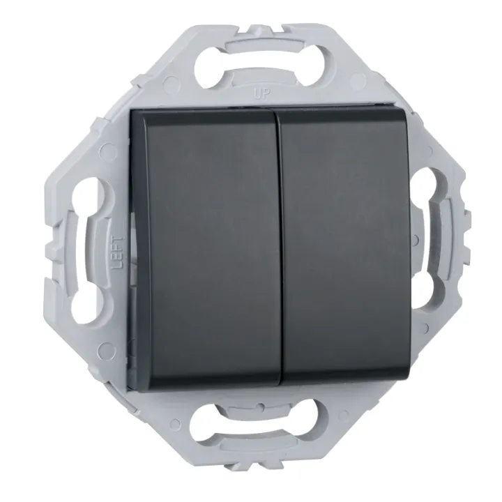 Double Poussoir + Support Anthracite NOANE
