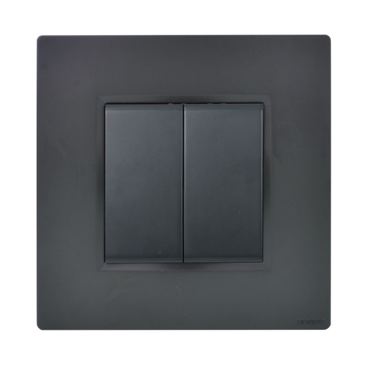 Double Poussoir + Support Anthracite NOANE