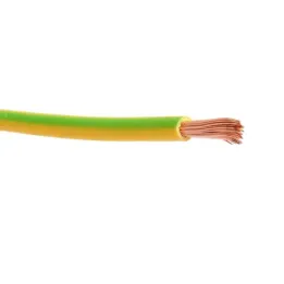 Fil électrique vert/jaune H07VK souple 16mm² – vendu au mètre