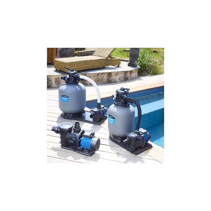 Pompe Filtration Piscine Hors Sol et Enterrée 250W - 7.5m³/h Auto Amorçante STEINER