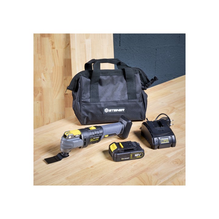 Pack sans fil 18V Outil multifonction + 1 Batterie + 1 Chargeur STEINER