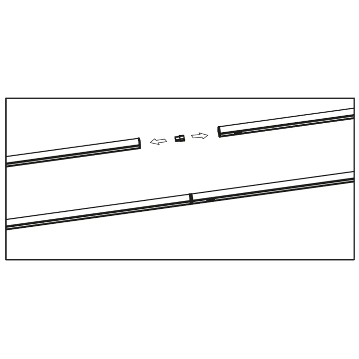 Réglette LED 60cm 10W 4000K IP20 Interconnectable CREALYS