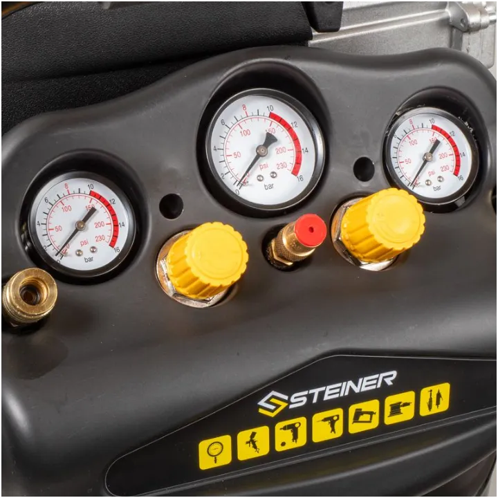 Compresseur Vertical 75L 2.5CV + Kit Pneumatique 8 pièces