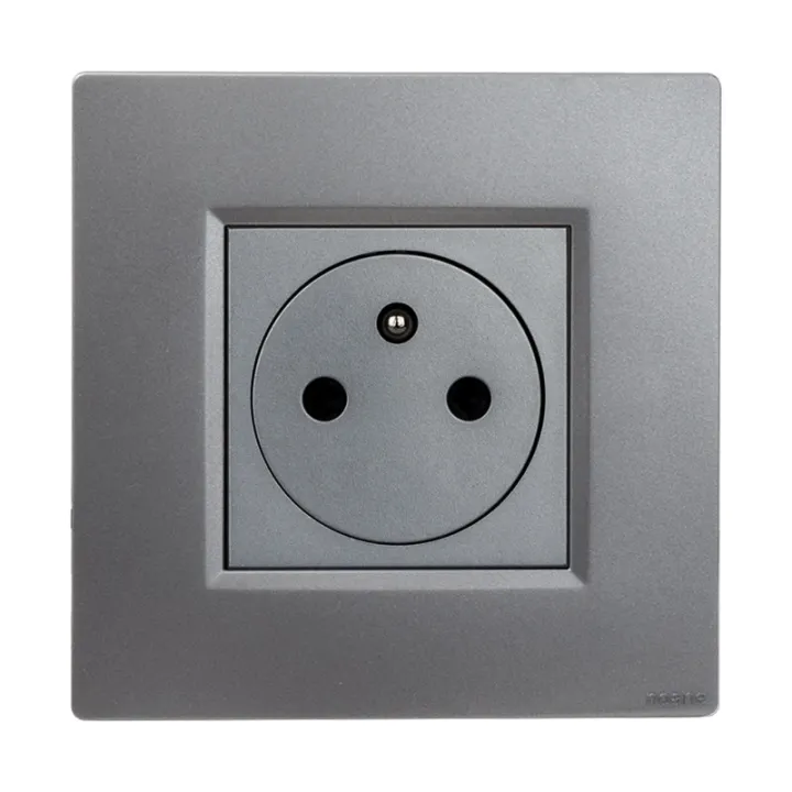 NOANE Lot 5 Prises 2P+T Affleurantes 16A Complètes Gris 