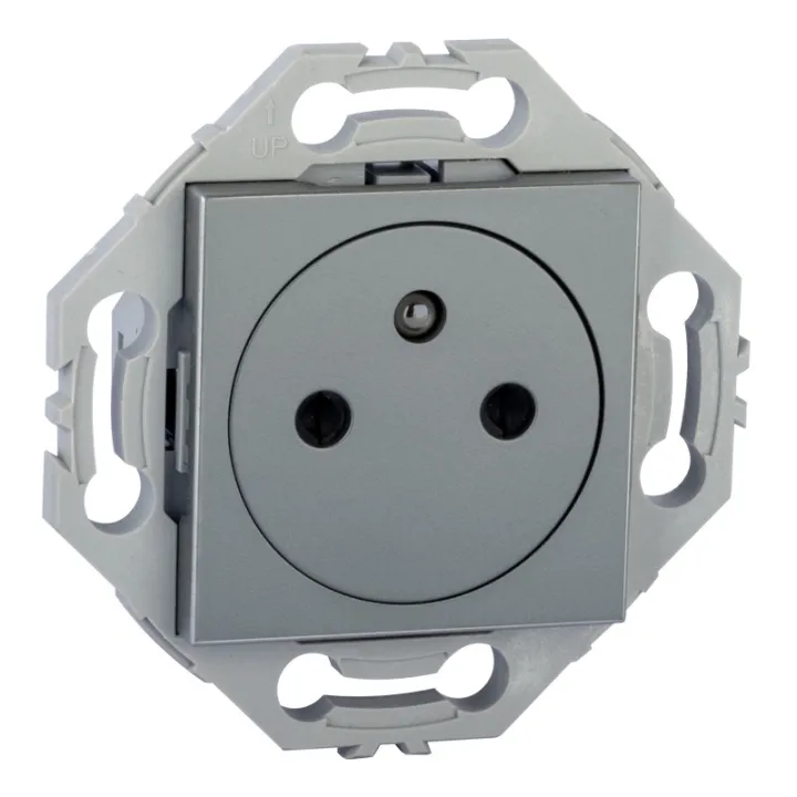 NOANE Lot 5 Prises 2P+T Affleurantes 16A Complètes Gris 