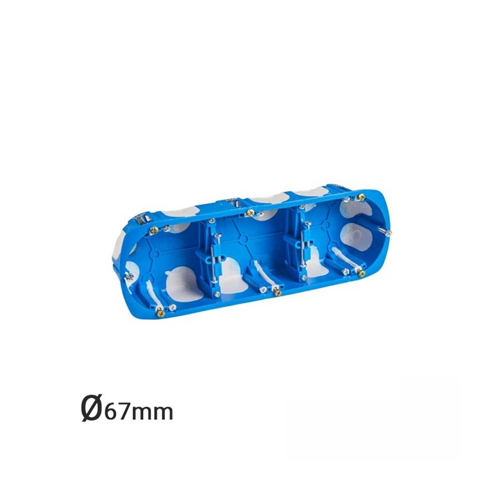 Boîtes d’encastrement triple étanche à l’air D67 P40