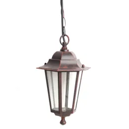 Suspension Extérieure 60W max E27 Fonte Rouille LOAN