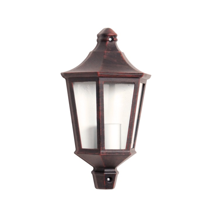 Demi Applique Extérieure 60W E27 Fonte Rouille LOAN