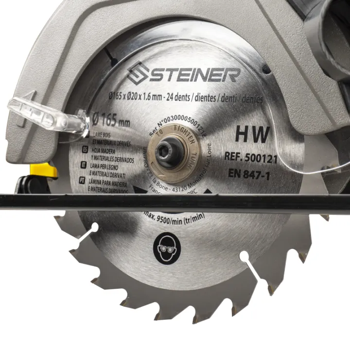 Scie circulaire 165mm sans fil 18V Li-ion STEINER (Sans batterie / Sans chargeur)