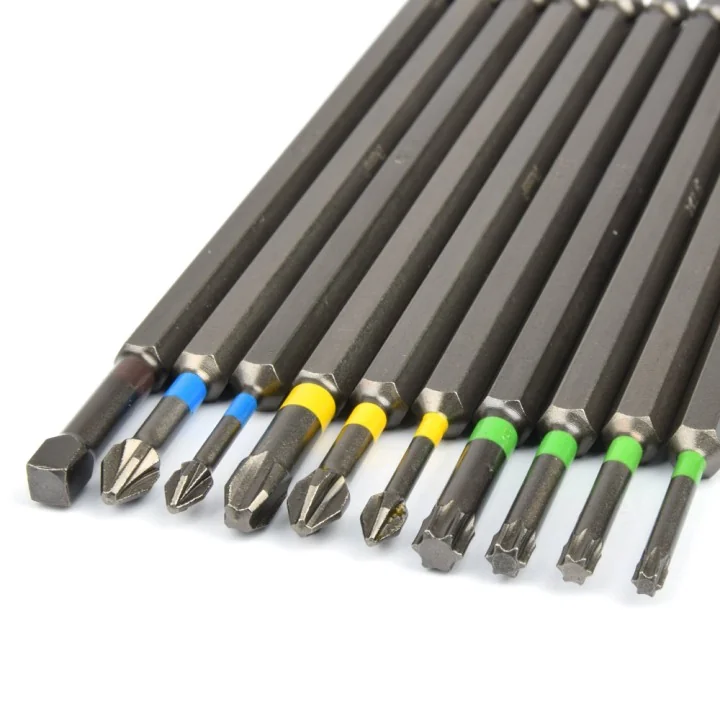 Jeu de 10 Embouts Impact Torsion 150mm KORMAN TX
