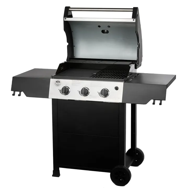 Barbecue Gaz ROSTER 3 Brûleurs Plancha Intégrale