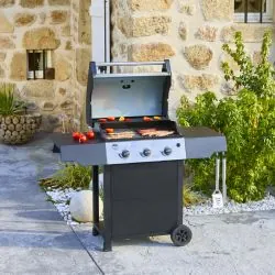 Barbecue Gaz ROSTER 3 Brûleurs Plancha Intégrale