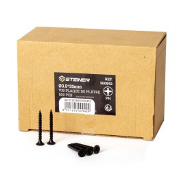 Boîte de 500 Vis Placo Noir 3.5x35mm