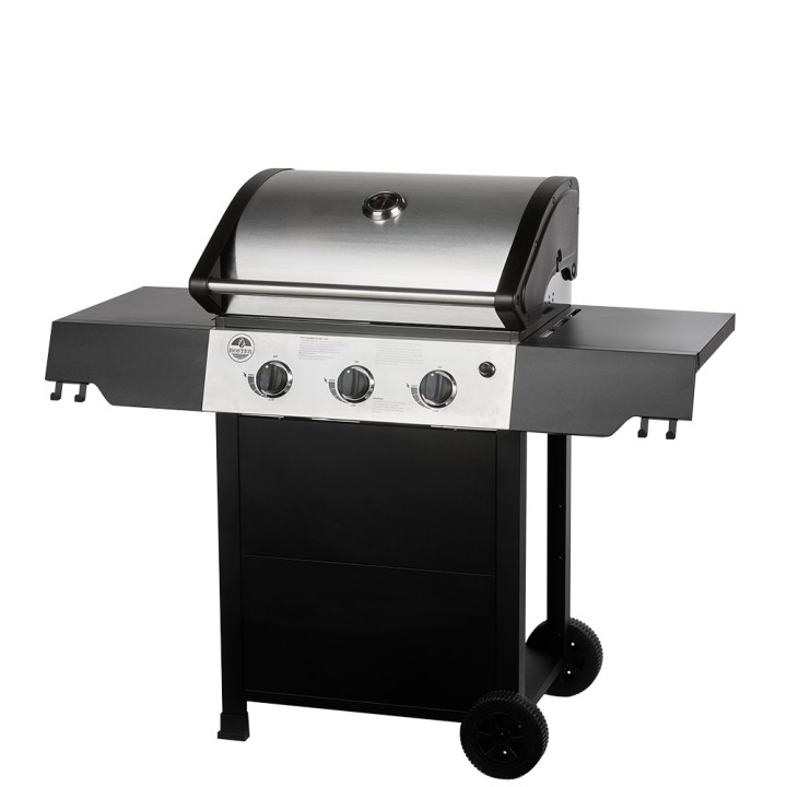 Barbecue Gaz ROSTER 3 Brûleurs Plancha Intégrale