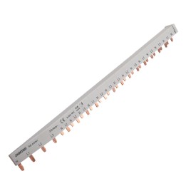 Peigne d'équilibrage pour un interrupteur différentiel 4 poles et disjoncteurs monophasés 4.5kA à vis - 18 modules 