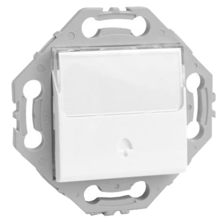Sonnette de Porte Bouton Poussoir Blanc NOANE