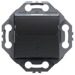 Sonnette de Porte Bouton Poussoir Anthracite NOANE
