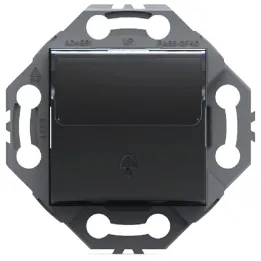 Sonnette de Porte Bouton Poussoir Anthracite NOANE