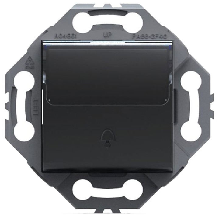 Sonnette de Porte Bouton Poussoir Anthracite NOANE