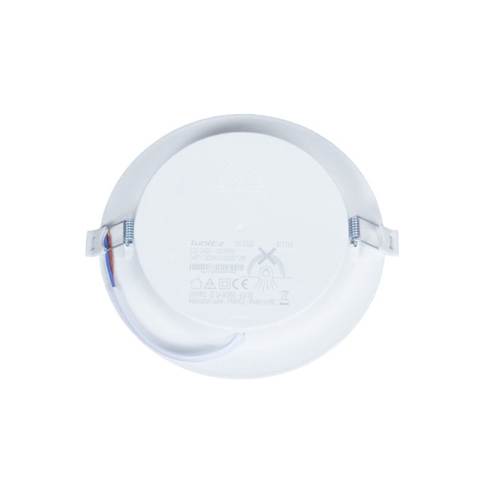 Spot à encastrer downlight rond LED 12W 3000K