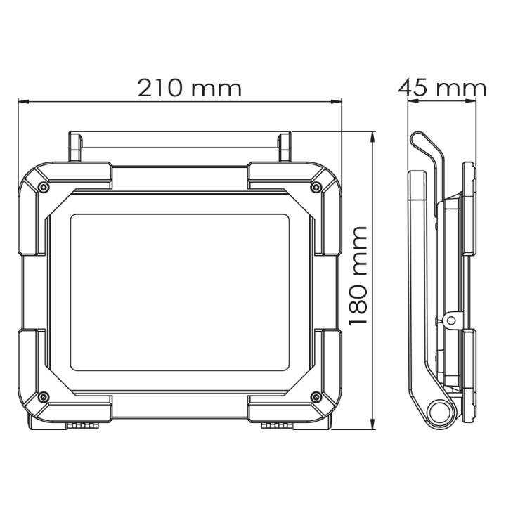 Projecteur de Chantier LED Extra Plat 50W IP65 NALTO