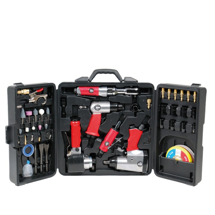 Pack Compresseur Vertical 75L 2.5CV + Mallette Pneumatique 57 Pièces STEINER