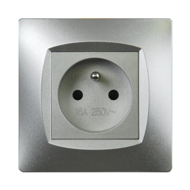 Pack essentiel gris 40 prises + 10 interrupteurs va-et-vient + 50 plaques
