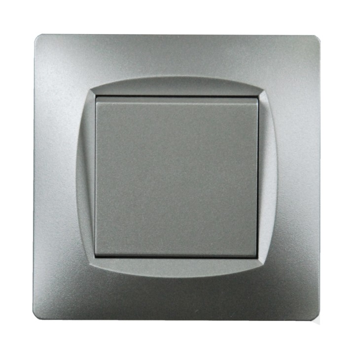 Pack essentiel gris 40 prises + 10 interrupteurs va-et-vient + 50 plaques