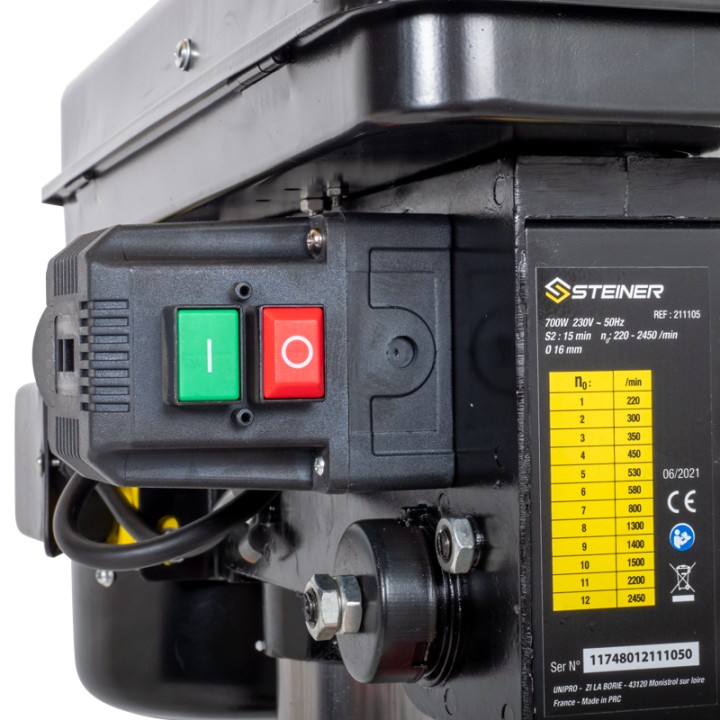 Perceuse à Colonne 700W 16mm STEINER