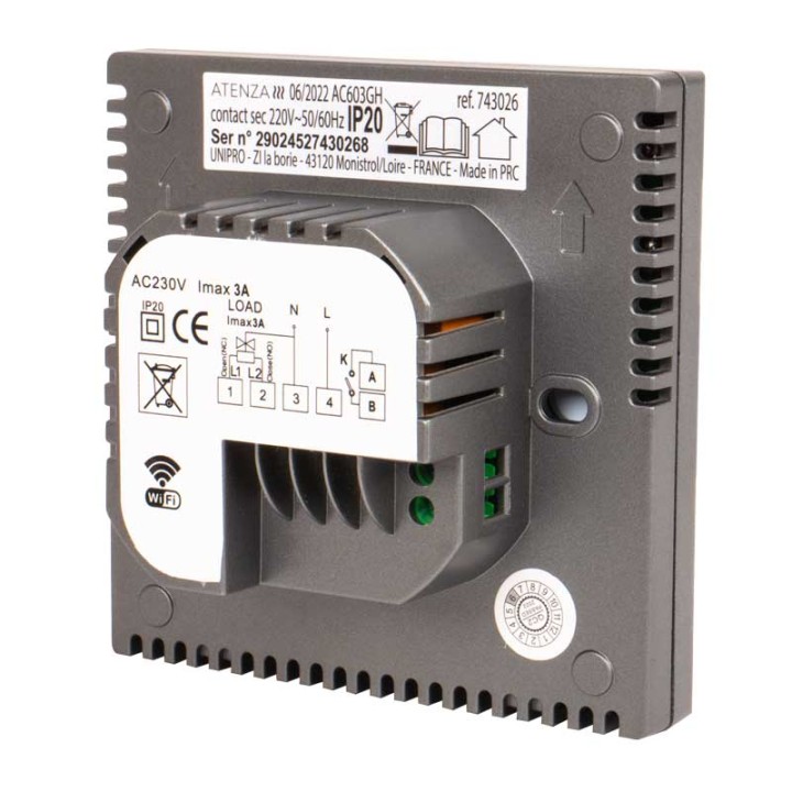Thermostat Wifi Pour Chaudière Contact Sec ATENZA