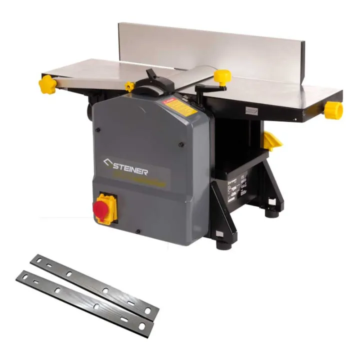 Pack Raboteuse Dégauchisseuse 1250W 204mm + Jeu de 2 fers STEINER
