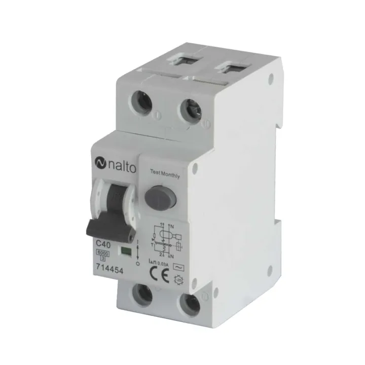 Disjoncteur Différentiel 40A - 30mA 1P+N Courbe C NALTO