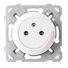 Prise 2P+T 16A Affleurante Blanc EPURE