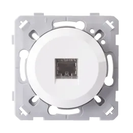 Prise Rj45 Cat6 Blanc EPURE