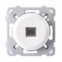 Prise Rj45 Cat6 Blanc EPURE