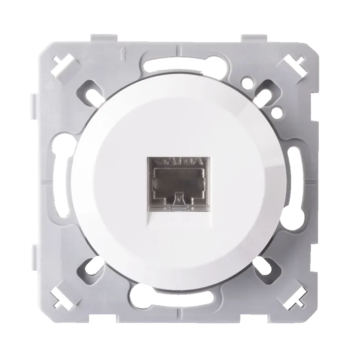 Prise Rj45 Cat6 Blanc EPURE