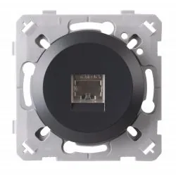 Prise Rj45 Cat6 Anthracite EPURE